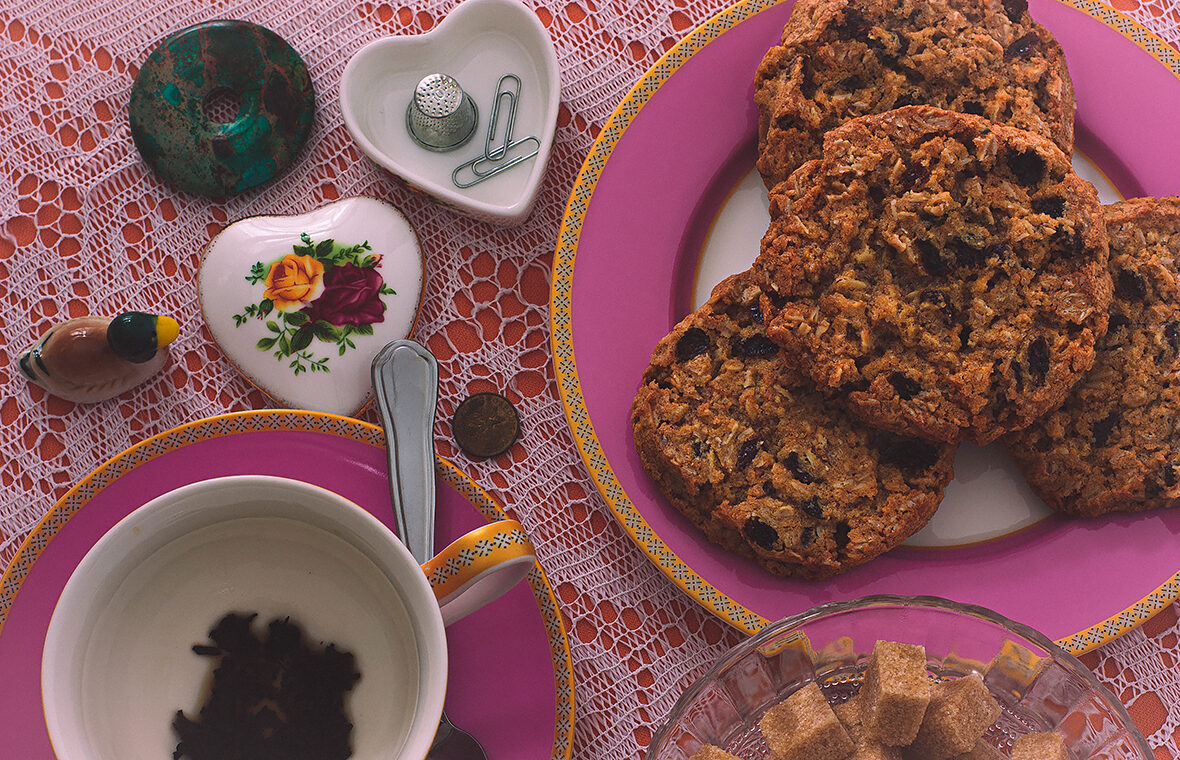 Cookies de pasas y avena